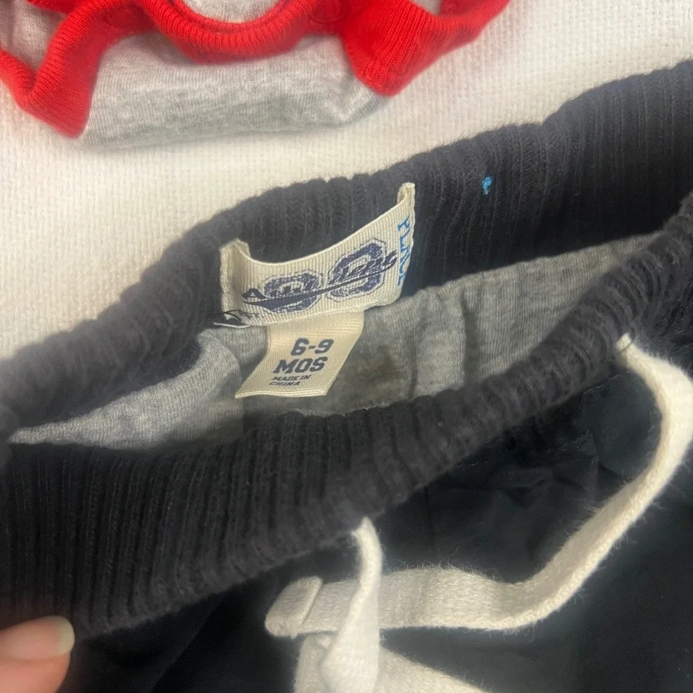 Baby Clothing Lot 5pc Carter's Puma Children's Place 6-9 Months Bodysuits Pants